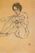 Egon Schiele Nude Woman (mk12) oil painting picture wholesale